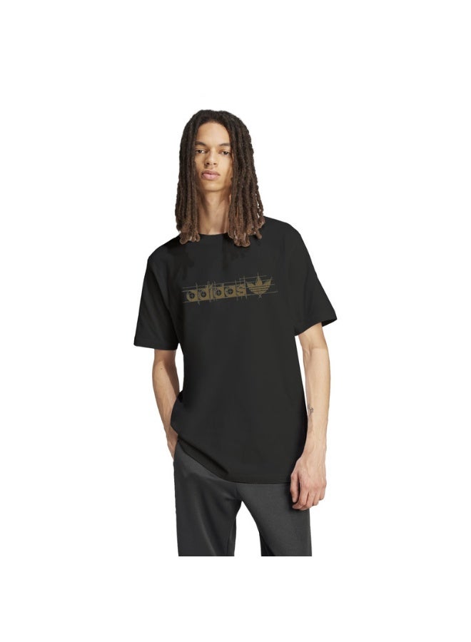 adidas Originals Adidas Superstar Gfx T M Black Originals T-Shirts For Men - Image 2