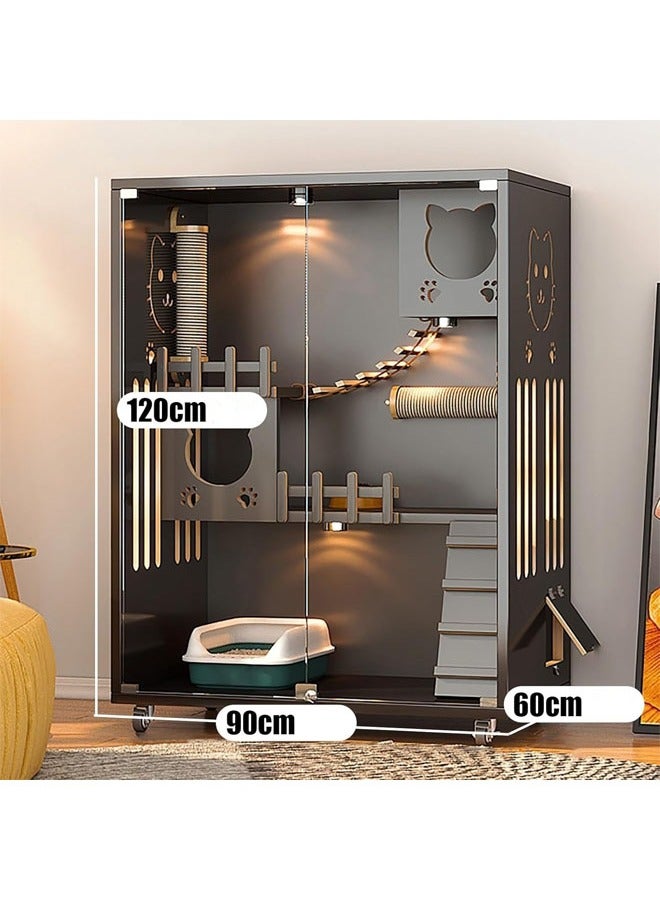 إن كي أكس فيلا قطط متعددة الوظائف مثالية للعرض في المنزل بمساحة 90 سم - Image 2