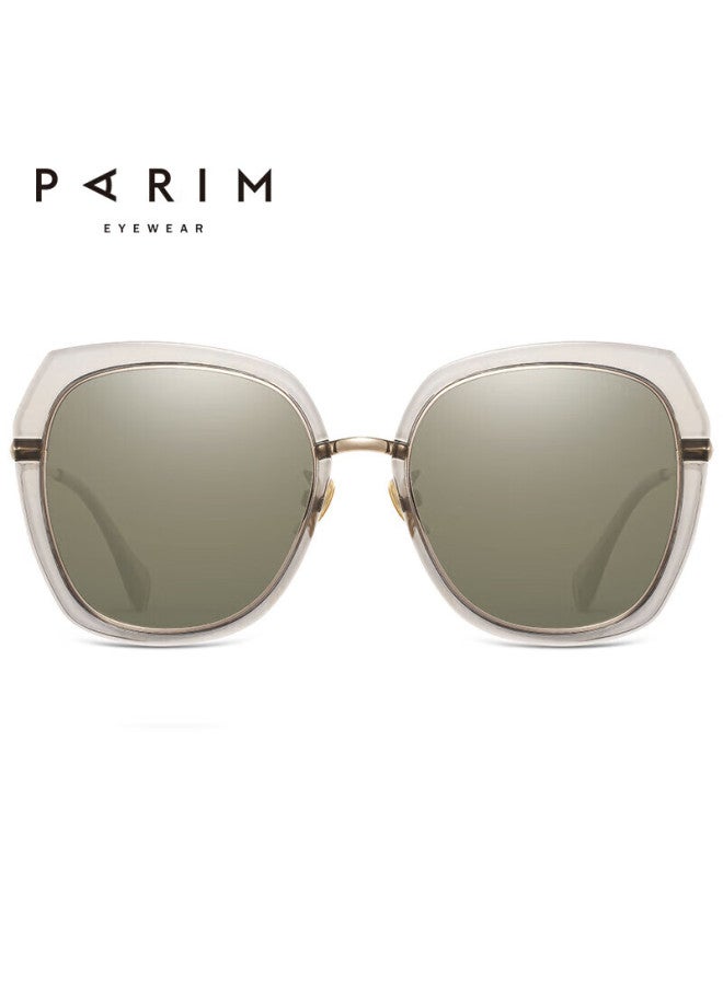 Parim Sungl For Women, Round Face Polarized Driving Gl, Uv Protection, Korean Style Trendy Fashion Eyewear - Image 2
