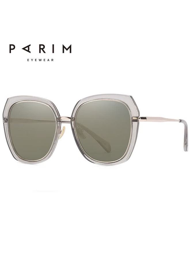 Parim Sungl For Women, Round Face Polarized Driving Gl, Uv Protection, Korean Style Trendy Fashion Eyewear - Image 3