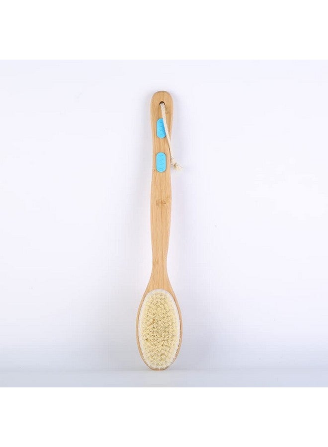 NIDY® Shower Brush with Soft and Stiff Bristles, Bath Dual-Sided Long Handle Back Scrubber Body Exfoliator for Wet or Dry Brushing - Image 2