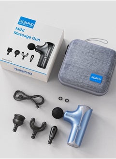 RENPHO Upgrade Mini Massage Gun with Heat, New Muscle Massage Gun Deep Tissue, Type-C Charging Portable Body Deep Tissue Massager Gun, Quiet Percussion Muscle Massager, Valentine's Day Gifts  - Image 4
