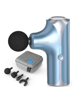 RENPHO Upgrade Mini Massage Gun with Heat, New Muscle Massage Gun Deep Tissue, Type-C Charging Portable Body Deep Tissue Massager Gun, Quiet Percussion Muscle Massager, Valentine's Day Gifts  - Image 1