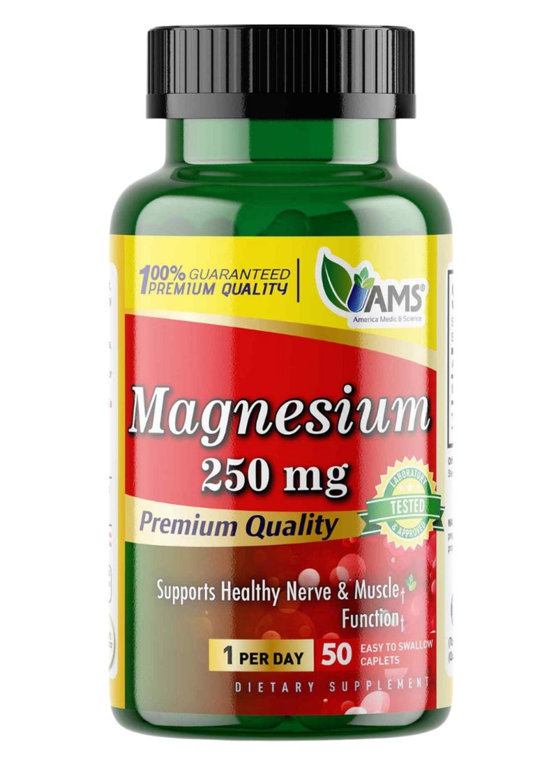 AMS - Magnesium 250mg 50 Capsules - Image 1