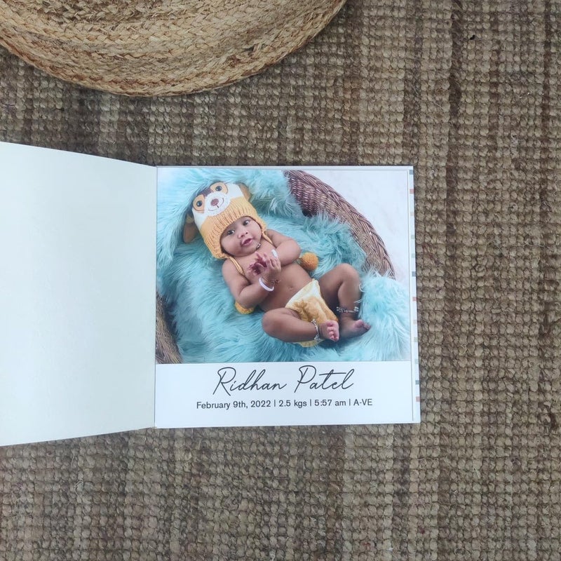 Nexaprint Personalized Baby Photo Book Medium 6x8 Inches Upload Your Photos 10 Pages for 20 Photos Ideal for Baby Wedding and Travel Memories Custom Photo Album for Cherished Moments - Image 3