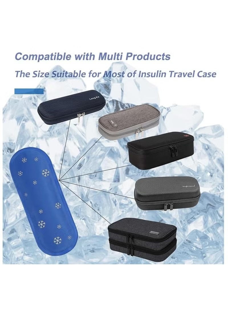 4 Pcs Insulin Ice Pack Ice Packs for Insulin Cooler Travel Case Reusable Care Ice Bag - Image 2