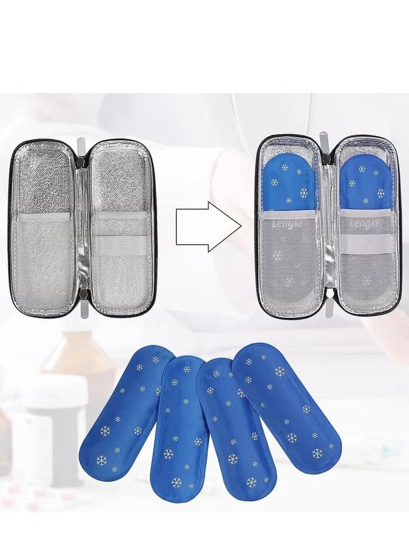 4 Pcs Insulin Ice Pack Ice Packs for Insulin Cooler Travel Case Reusable Care Ice Bag - Image 5