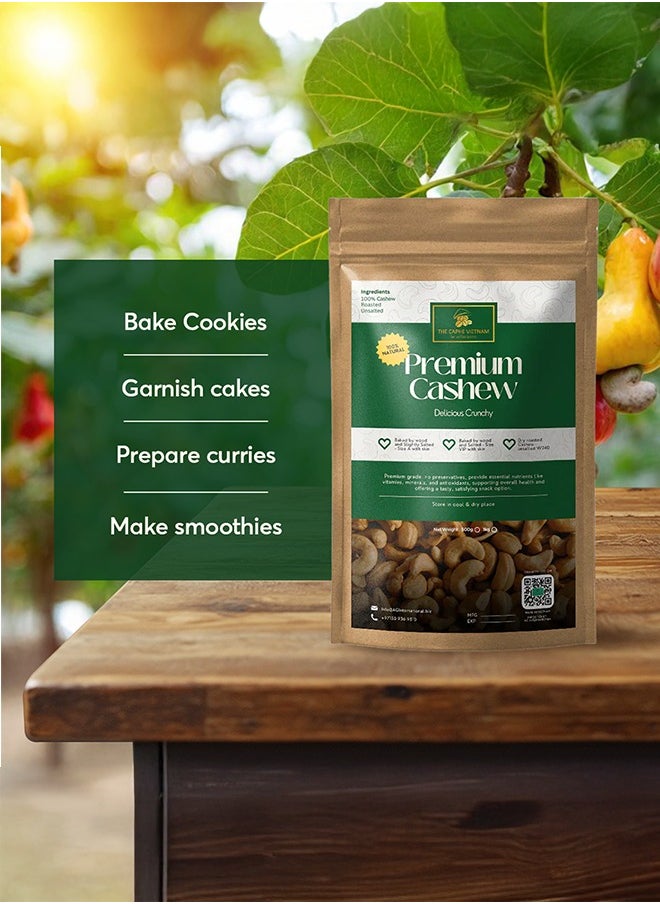 The Caphe Vietnam Premium Cashew Nuts - 1 KG | Roasted Cashew | Unsalted & Skinless | Raw W240 | Vietnamese Cashew, Ready To Eat Nuts  - Image 3