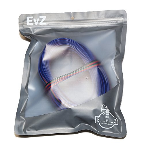EvZ 22 Gauge 4Pin Extension Wire, EvZ 22AWG 4 Conductor Parallel Electric Cable Cord for RGB LED Strips 3528 5050, Black-Green-Red-Blue, 33ft/10M - Image 4