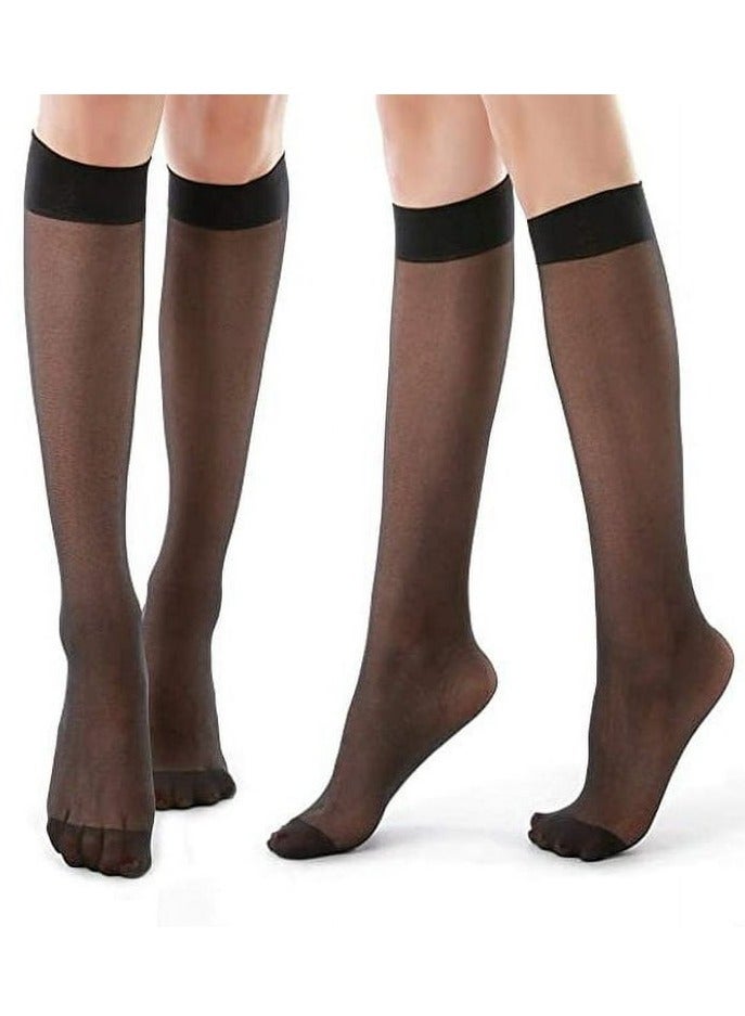 مجموعة من اثنين جوارب شفافة فويل محجبات طويلة للركبة - Image 1