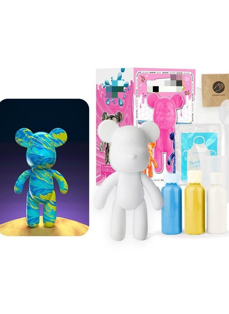 Cutie Cute DIY Painting Fluid Bear Teddy Bear Painting Kit Set 23 cm  - Image 1