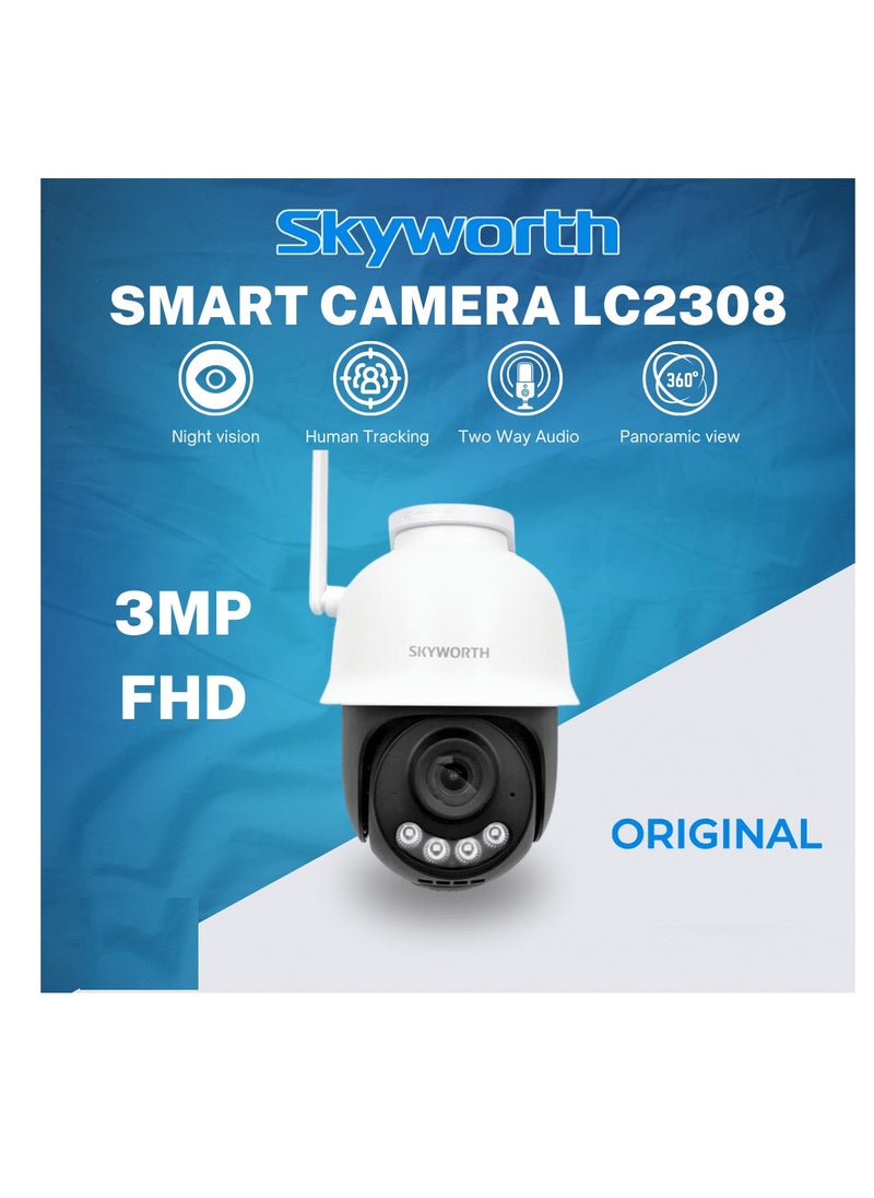 3MP Full Color Smart Outdoor Wireless Camera, LC2308, White - pzsku/ZF8C8276743BE093843F1Z/45/_/1734349700/37f18533-97e0-4220-84ca-25668fddb286