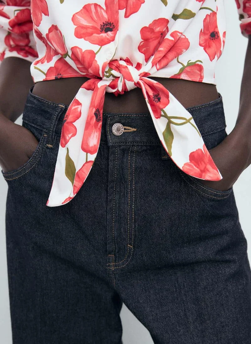 MANGO  Floral Print Poplin Shirt for Women | Best Price UAE