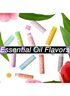 Expressions 10Pc Lip Balm Collection With Essential Oils Hydrating Lip Balms Infused W/Natural Healing Essential Oils Vitamin Enriched Lip Balm Set  - Image 5
