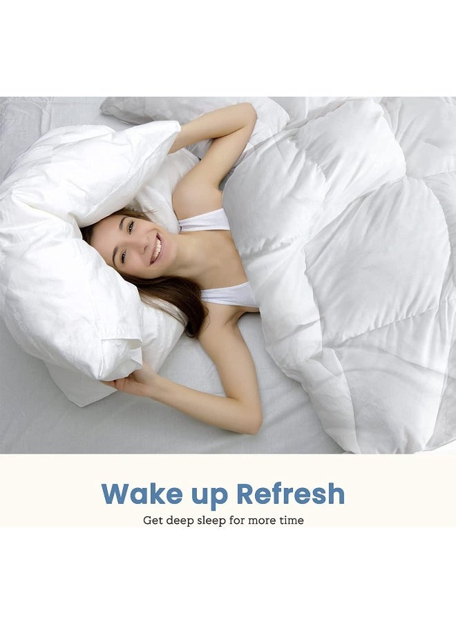 Somerfield - Somer Field - Bedding Comforter Duvet Insert - Quilted Comforter/Duvet with Corner Tabs - Box Stitched Down Alternative Comforter - White (Queen (U.S. Standard) - (220X240 Cm)) - Image 1