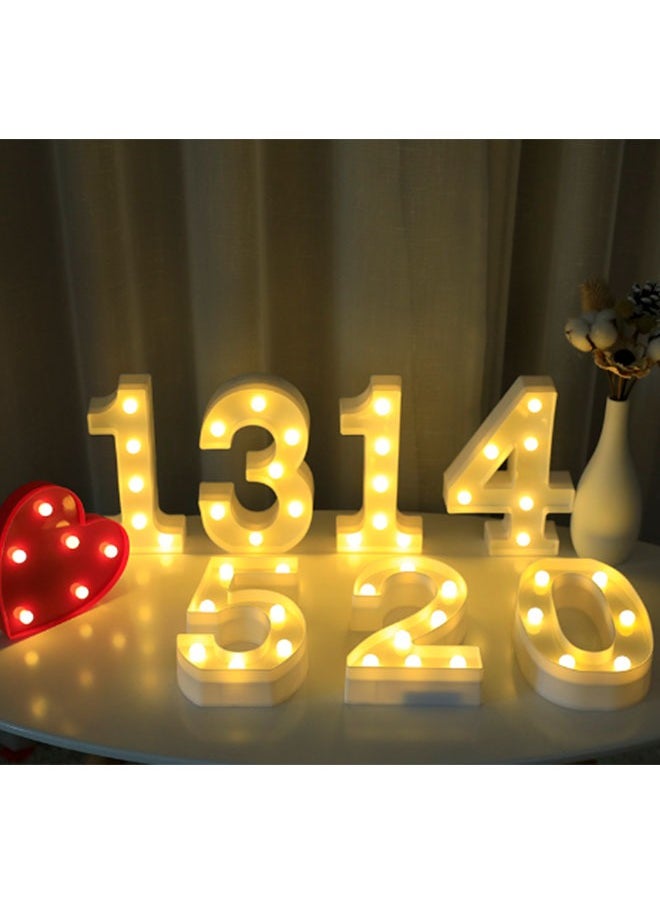 SMOTOT - LED Letter Lights Alphabet Light Up Letters Sign Night Light for Home Bar Party Wedding Birthday Decoration Battery Powered(Letters H) - Image 1
