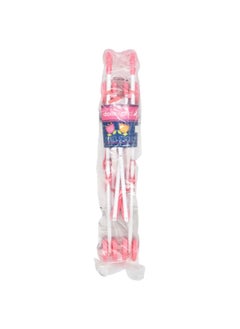 dolls world 4-Wheels Foldable Baby Doll Stroller Pink and White 9 x 72 x 12 cm PKN78700  - Image 2