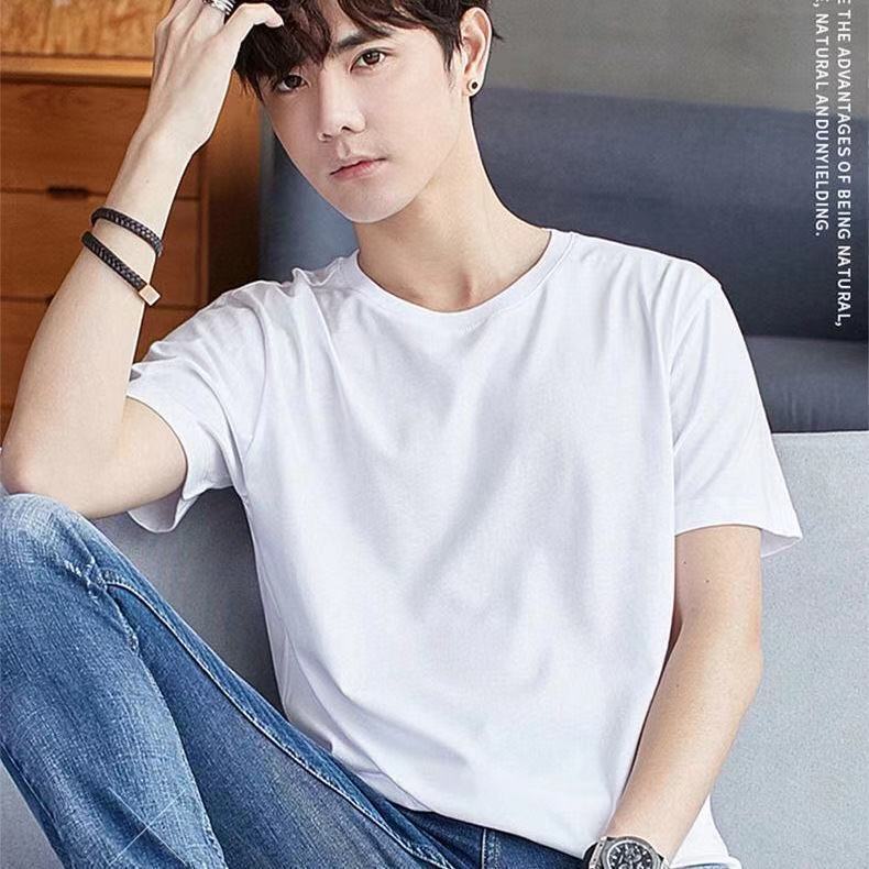 Casual Korean Style Mens Baseball Jacket Loose Fit Versatile Spring Autumn Trendy Fashion Outerwear Jumper White short sleeve 