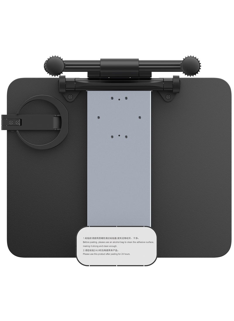 Foldable Car Backseat Tray Table with Multifunctional Laptop Desk, Food Tray, Phone & Drink Holder, 360° Rotatable Magnetic Phone Holder - Ideal for Dining, Work, Entertainment, Travel - Durable Headrest Bracket Design for Writing, Kids' Activities, and More - Convenient Car Accessory for Any Vehicle