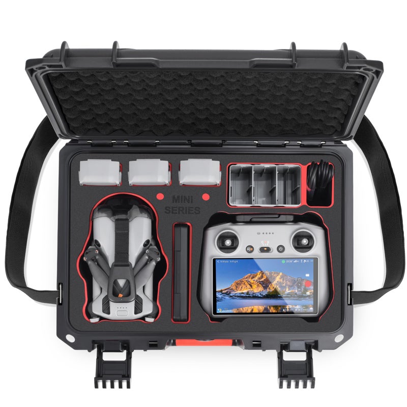 STARTRC All-in-One Waterproof Case for DJI Mini 5 Pro Fly More Combo - Organized Storage for Drone, 7 Batteries, 65W Charger, Filter Set, RC2/RC-N3 & More Accessories - Image 1