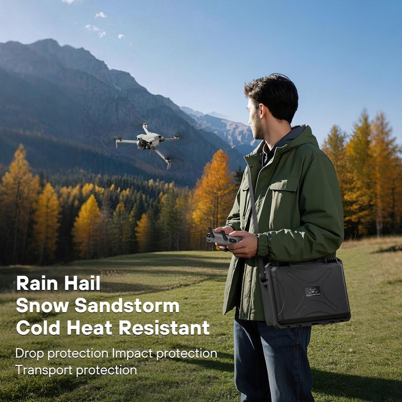 STARTRC All-in-One Waterproof Case for DJI Mini 5 Pro Fly More Combo - Organized Storage for Drone, 7 Batteries, 65W Charger, Filter Set, RC2/RC-N3 & More Accessories - Image 5