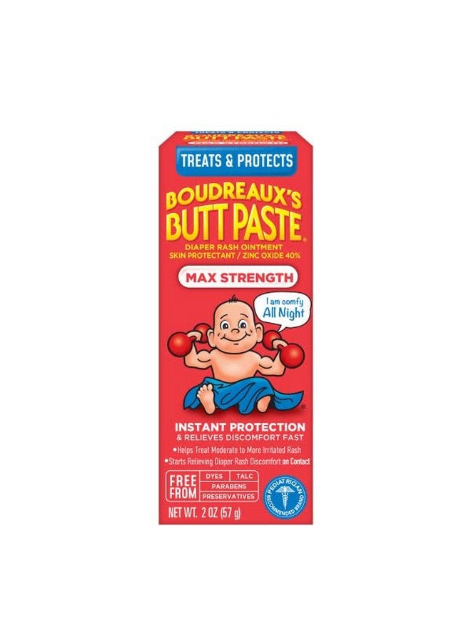 بودرو بات بيست كريم الحفاضات القوي للغاية من Boudreaux's Butt Paste، 2 أونصة (عبوة من 3 قطع) - Image 2
