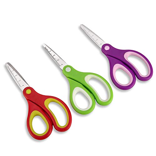 Galadim Kids Scissors (36 Count Teacher Pack, Rounded-tip, 5.5 Inch) - 5.5’’ Soft Touch Blunt School Student Scissors Shears GD-016-R-N (Pack of 36) - Image 2