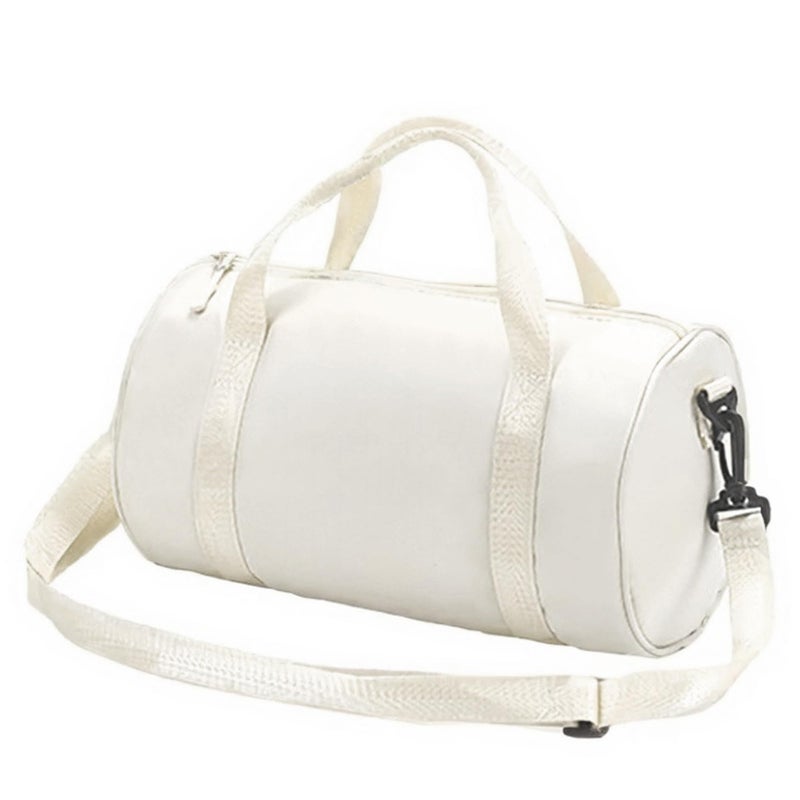 W WINTMING Ballet Dance Bag Mini Gym Bag Lightweight Small Duffle Bag 10L Cute Crossbody Bag for Yoga Swimming Sport White - Image 2