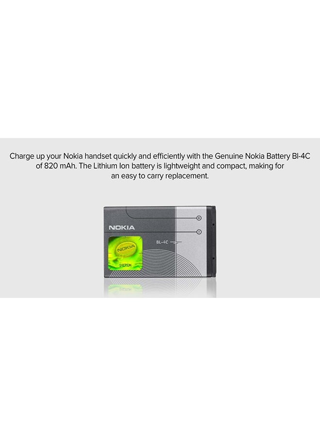 نوكيا بطارية جينيون أصلية لهاتف نوكيا Bl-4C 820 mAh متعدد الألوان - Image 2