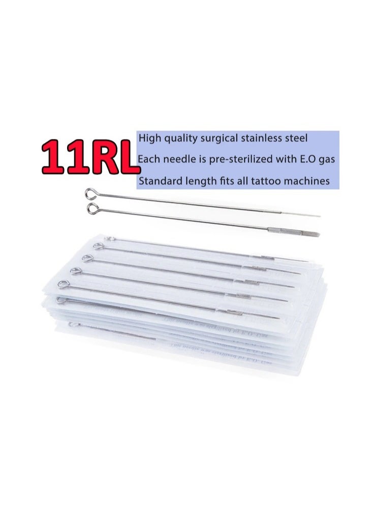 Generic 5-Pieces/Set Disposable Round Liner Sterile Tattoo Needles,Size 11RL  - Image 2