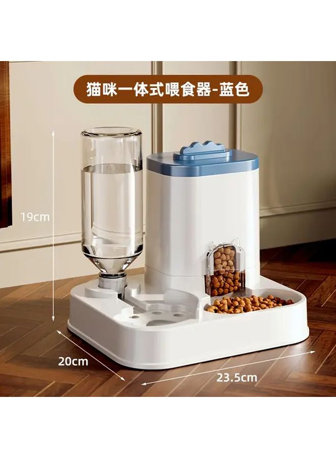 Grey Dual Bowl Automatic Cat And Dog Water Dispenser With Neck Protection Easy To Clean Moisture Resistant Pet Feeder For 24 Hour Use Perfect Holiday Gift - Image 5