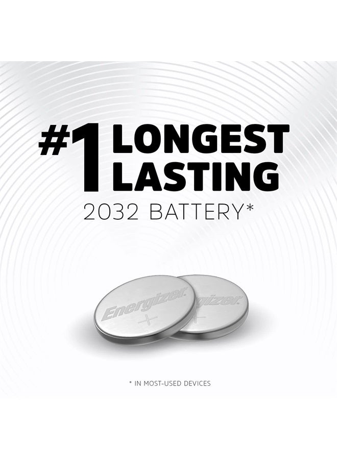 Energizer CR2032 Batteries, 3V Lithium Coin Cell 2032 Watch Battery, 4 Count  - Image 2