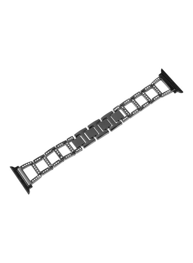 NIBEMINENT Colourful Diamond Watchband Black  - Image 1