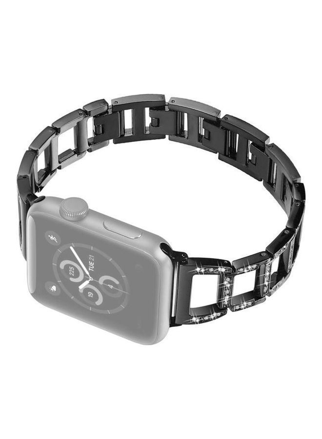 NIBEMINENT Colourful Diamond Watchband Black  - Image 3