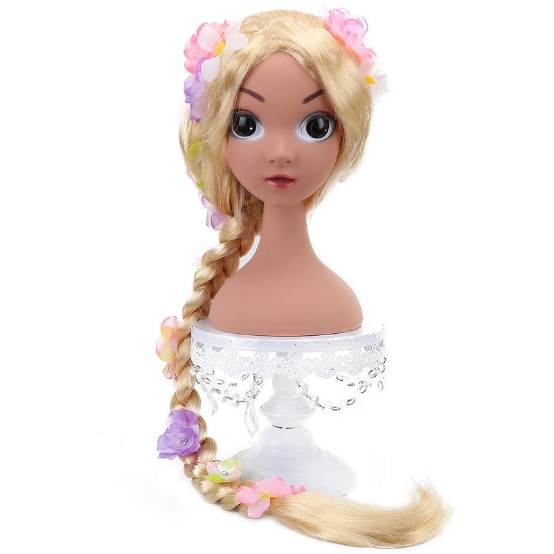 STYLER Long Blonde Rapunzel Wigs For Kids - Princess Girl Costume Cosplay Fairytale Ball Braid Wigs For Halloween Christmas Party Hair - Image 2