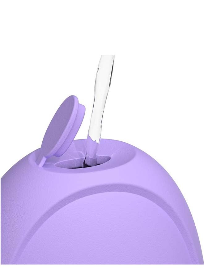 KHAJUL Elliptic Simplicity Shape Ice Roller For Face, Beauty Facial Massage, Glow Cube For Face（Purple）  - Image 4