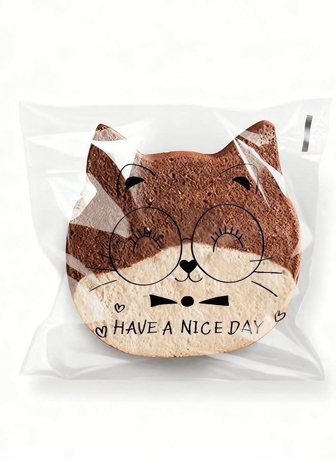 هابي دي 100 كيس لتغليف الخبز، أكياس حلوى الزفاف، أكياس الخبز المحمص، أكياس البسكويت، أكياس الحلويات، أكياس التخزين، أكياس تغليف وتخزين الطعام الشفافة، صديقة للبيئة وصحية، أكياس تغليف عالية الجودة - Image 4