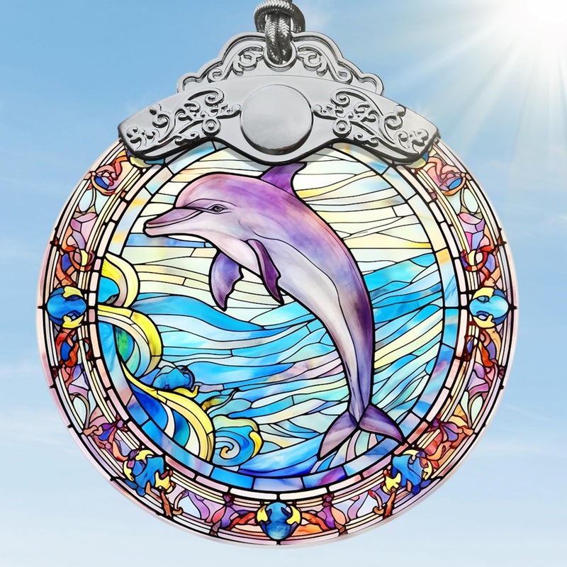 Jocidea دلفين عيد الميلاد زخرفة Jocidea dolphin الحلي لعيد الميلاد شجرة Dolphin عيد الميلاد ديكور Dolphin العشاق Dolphin هدايا - Image 1
