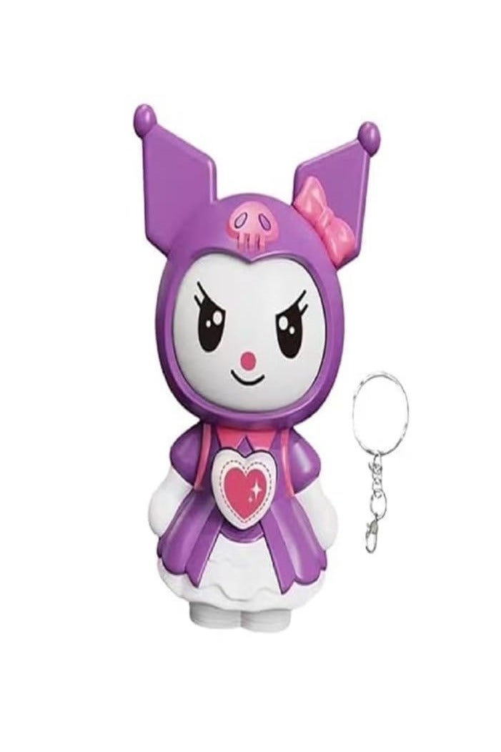 Face Changing Kuromi Doll Key Holder Cartoon Character Keychain - Image 2