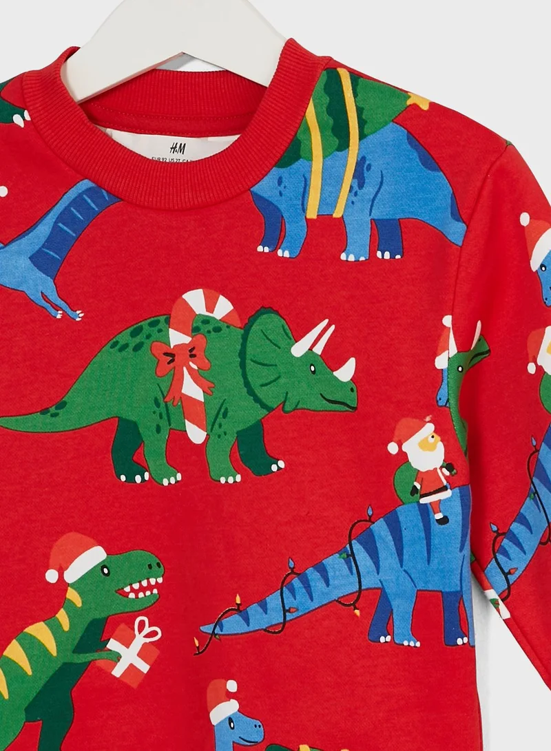 H&M Kids Dino Print Sweatshirt