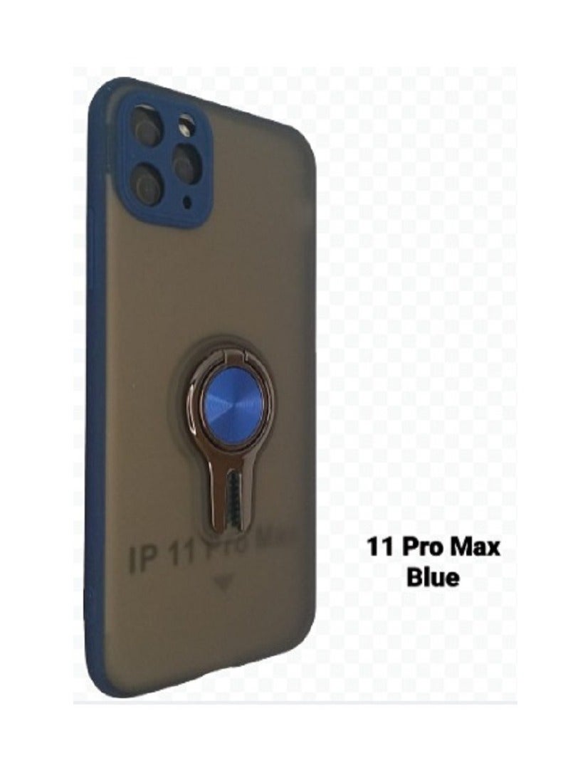 غطاء حماية واقٍ بحلقة معدنية لهاتف آيفون 11 برو ماكس - Image 1