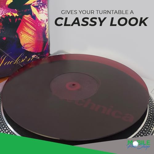 Mobile Pro Shop Acrylic Turntable Mat-Platter Vinyl Slipmat for 12 Inches LP Players-Reduced Noise & Improves Sound Quality & Provides Tighter Bass-Anti Static Record Player Mat. - Image 3