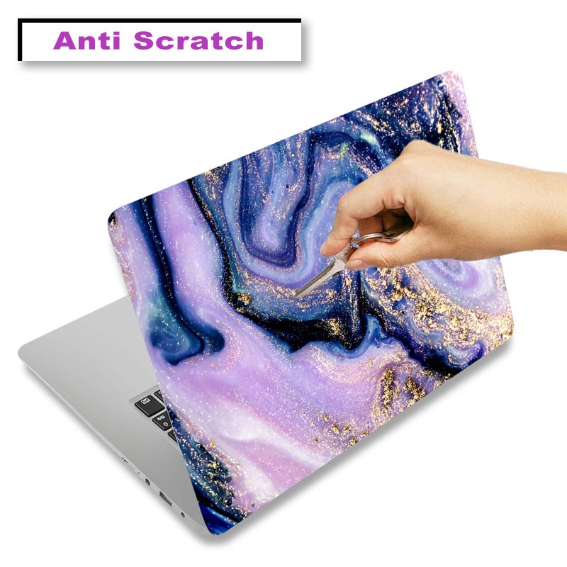ArtSo Laptop Skin Sticker Decal,16.5â€ 17â€ 17.3 inch Laptop Universal Netbook PC Notebook Vinyl Reusable Skin Sticker Cover Art Case Protector Personalized, Free 2 Wrist Pad,Purple Marble - Image 2