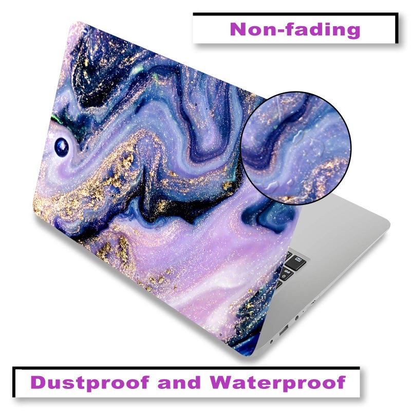 ArtSo Laptop Skin Sticker Decal,16.5â€ 17â€ 17.3 inch Laptop Universal Netbook PC Notebook Vinyl Reusable Skin Sticker Cover Art Case Protector Personalized, Free 2 Wrist Pad,Purple Marble - Image 3