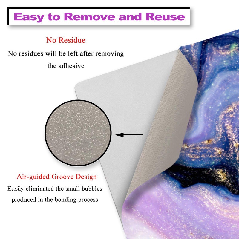 ArtSo Laptop Skin Sticker Decal,16.5â€ 17â€ 17.3 inch Laptop Universal Netbook PC Notebook Vinyl Reusable Skin Sticker Cover Art Case Protector Personalized, Free 2 Wrist Pad,Purple Marble - Image 4