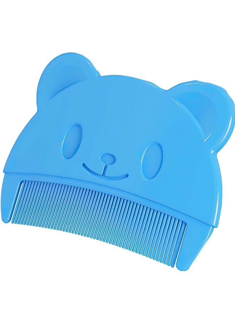 Beauenty 3 Pieces Baby Bath Brush, Baby Cradle Cap Brush, Silicone Massage Brush, Baby Comb, Children's Comb (Blue)  - Image 2