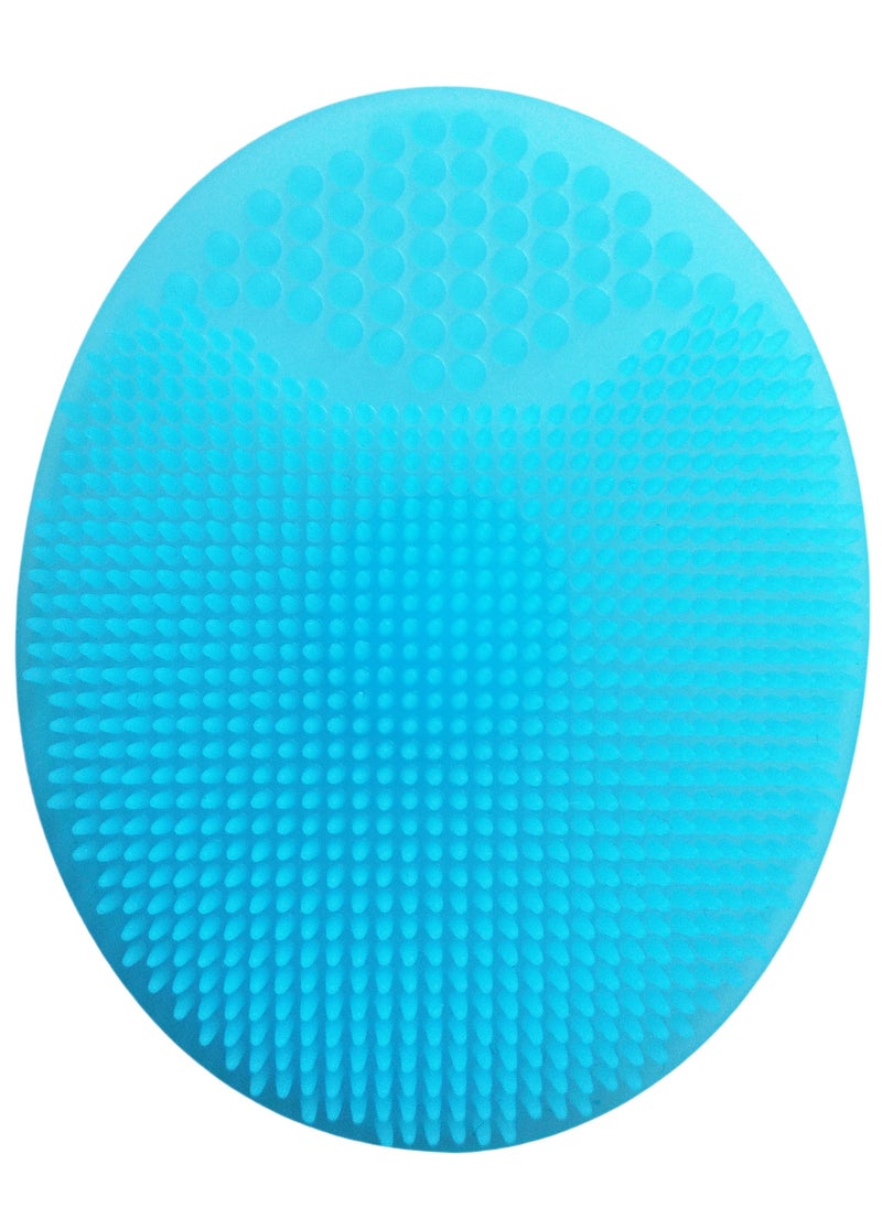 Beauenty 3 Pieces Baby Bath Brush, Baby Cradle Cap Brush, Silicone Massage Brush, Baby Comb, Children's Comb (Blue)  - Image 3
