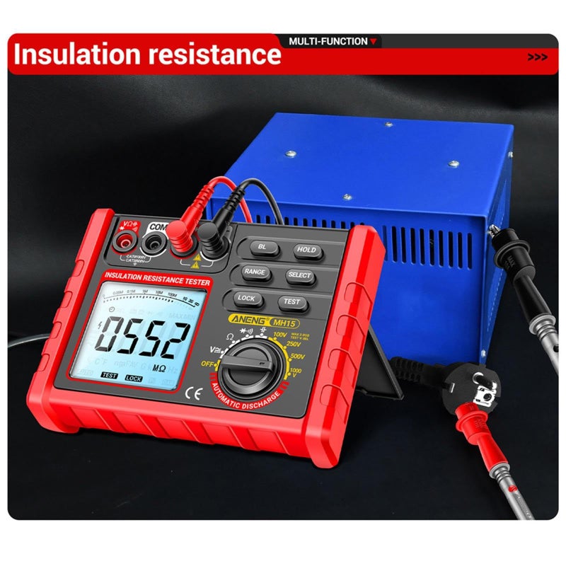 Megohmmeter Insulation Resistance Tester LCD Display Earth Resistance - Image 5