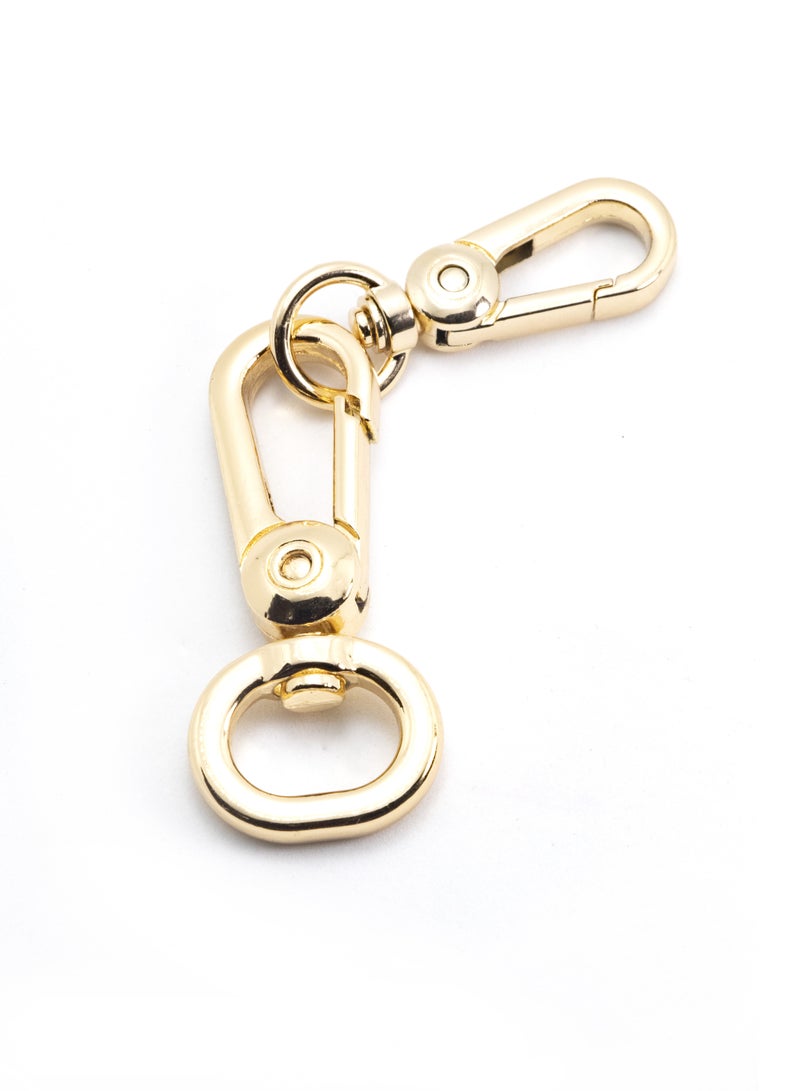6Pcs 2.7 inch Buckles Of Bags Strap, Portable Carabiner Snap Hook, Perfect Bag Rope Accessories (Gold) - Image 1