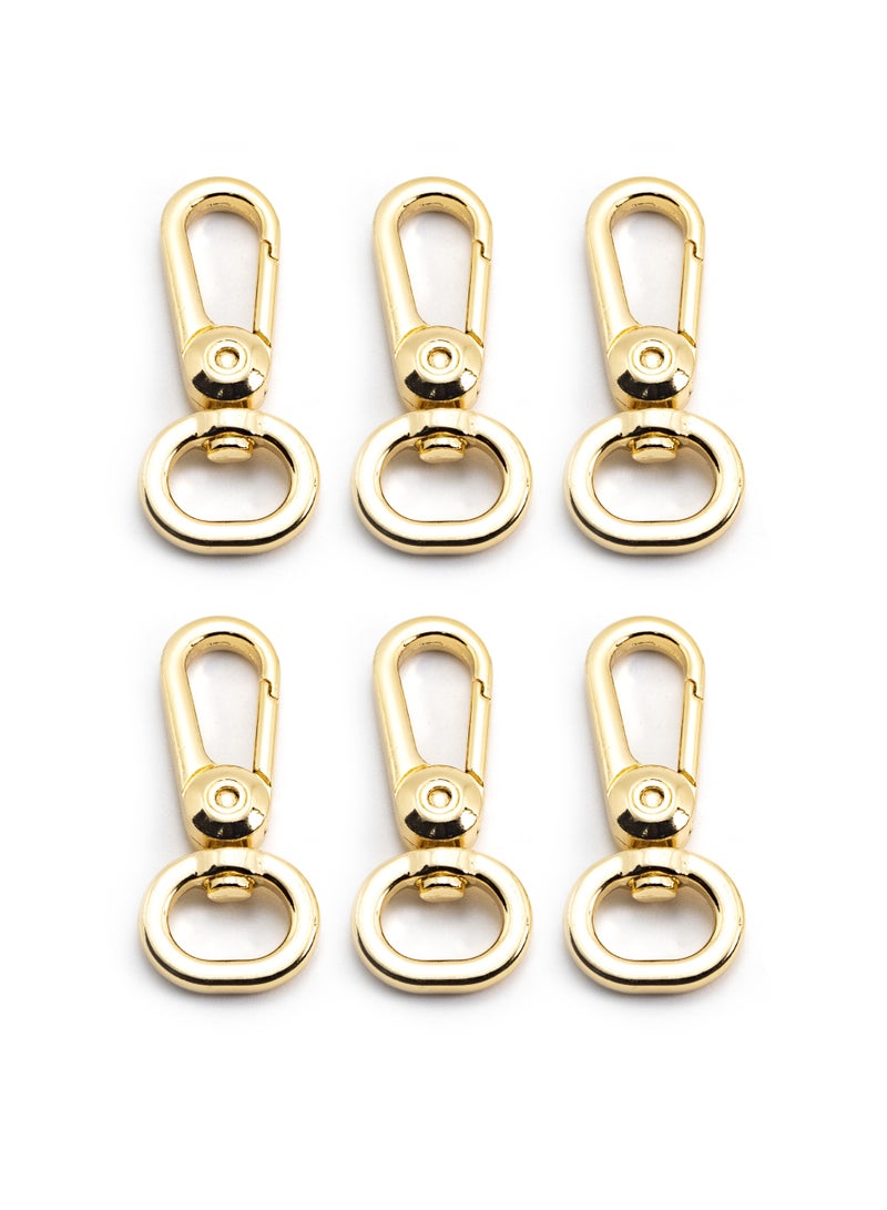 6Pcs 2.7 inch Buckles Of Bags Strap, Portable Carabiner Snap Hook, Perfect Bag Rope Accessories (Gold) - Image 4